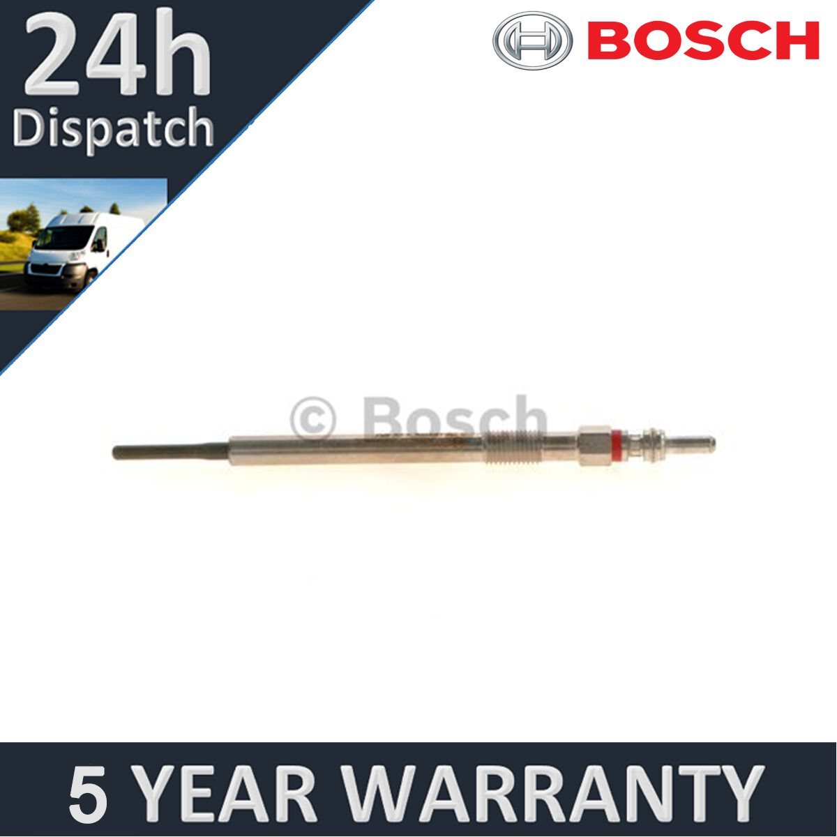 Fits Chrysler Grand Voyager 2007-2024 Dodge Nitro 2006-2011 Bosch Glow Plug - Picture 3 of 10