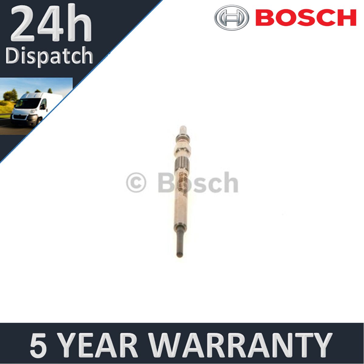 Fits Chrysler Grand Voyager 2007-2024 Dodge Nitro 2006-2011 Bosch Glow Plug - Picture 4 of 10