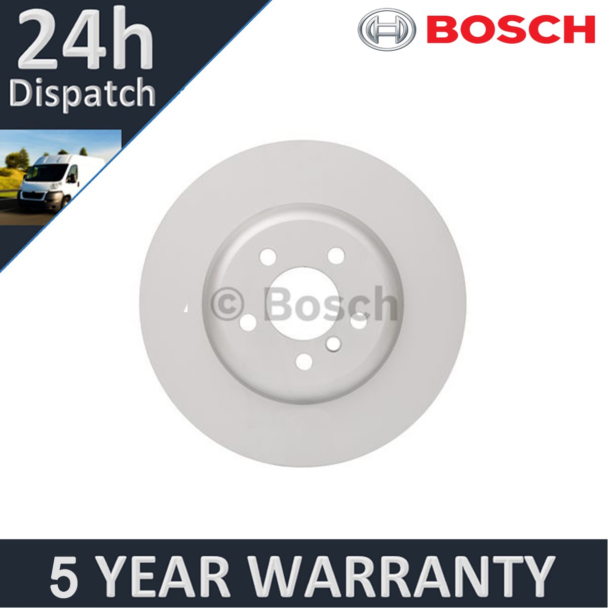Fits BMW 5 Series 6 7 Bosch Rear Brake Disc #1 34216775289 34206894381