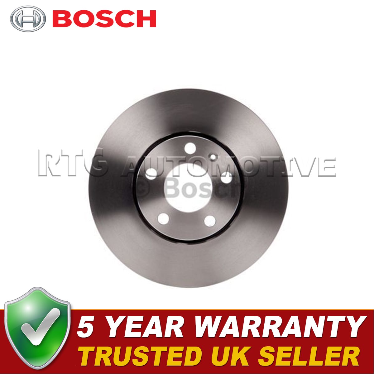 Bosch Front 2x Brake Disc Fits Audi A4 1995-2009 A6 1994-2005