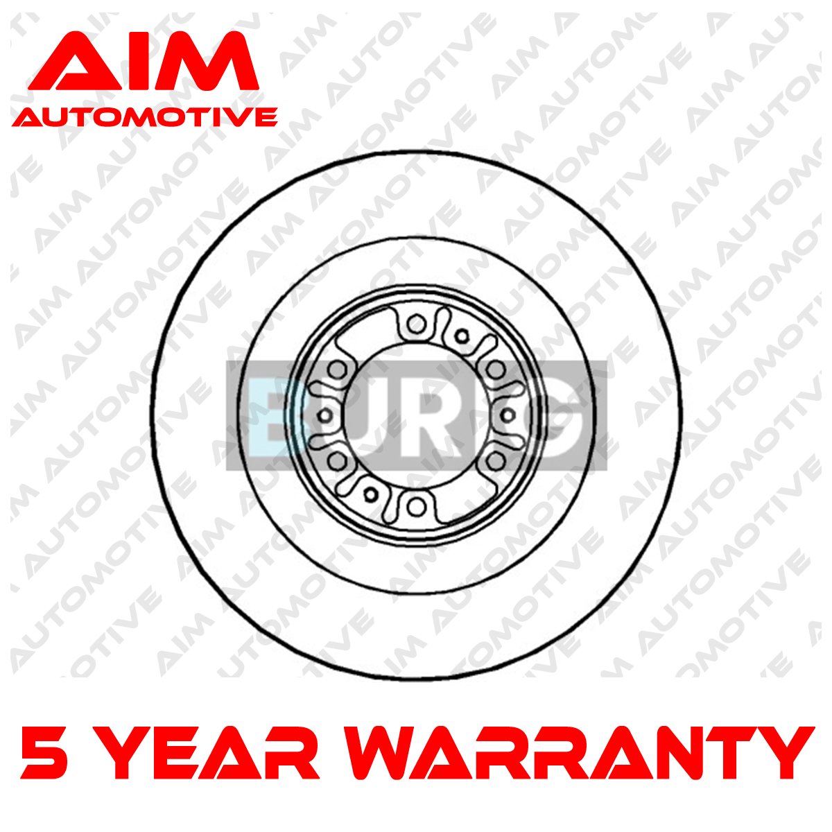 Brake Disc Front AIM Fits Mitsubishi L200 Challenger / Shogun Sport #1 MB699716