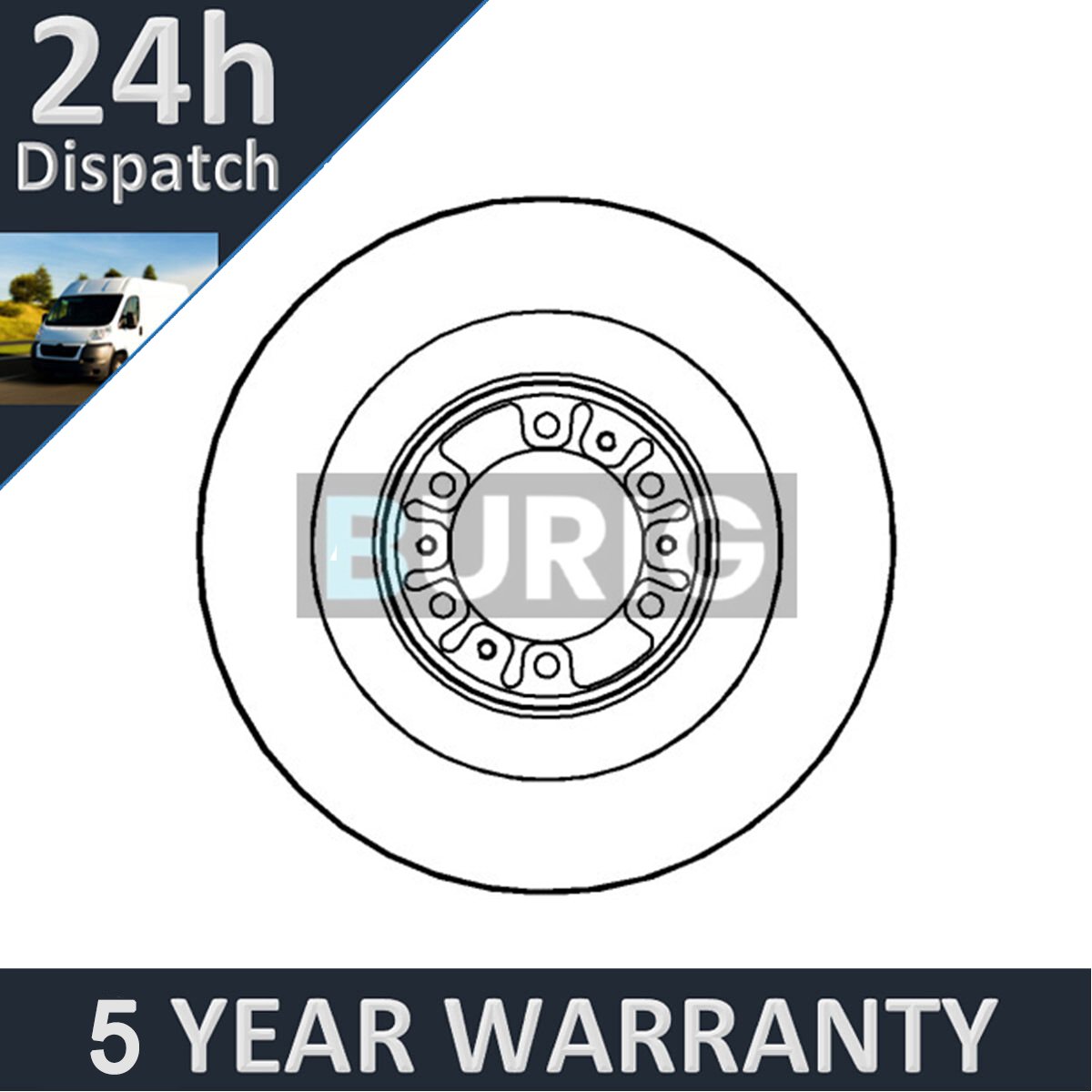 Fits Mitsubishi L200 Challenger / Shogun Sport PV Front Brake Disc #1 MB699716
