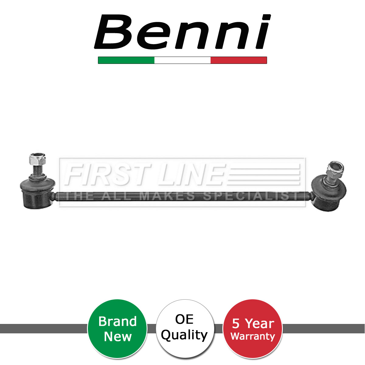 Stabiliser Link Front Left Benni Fits BMW X5 3.0 D 4.4 4.6 4.8 31356750703 - Picture 1 of 4