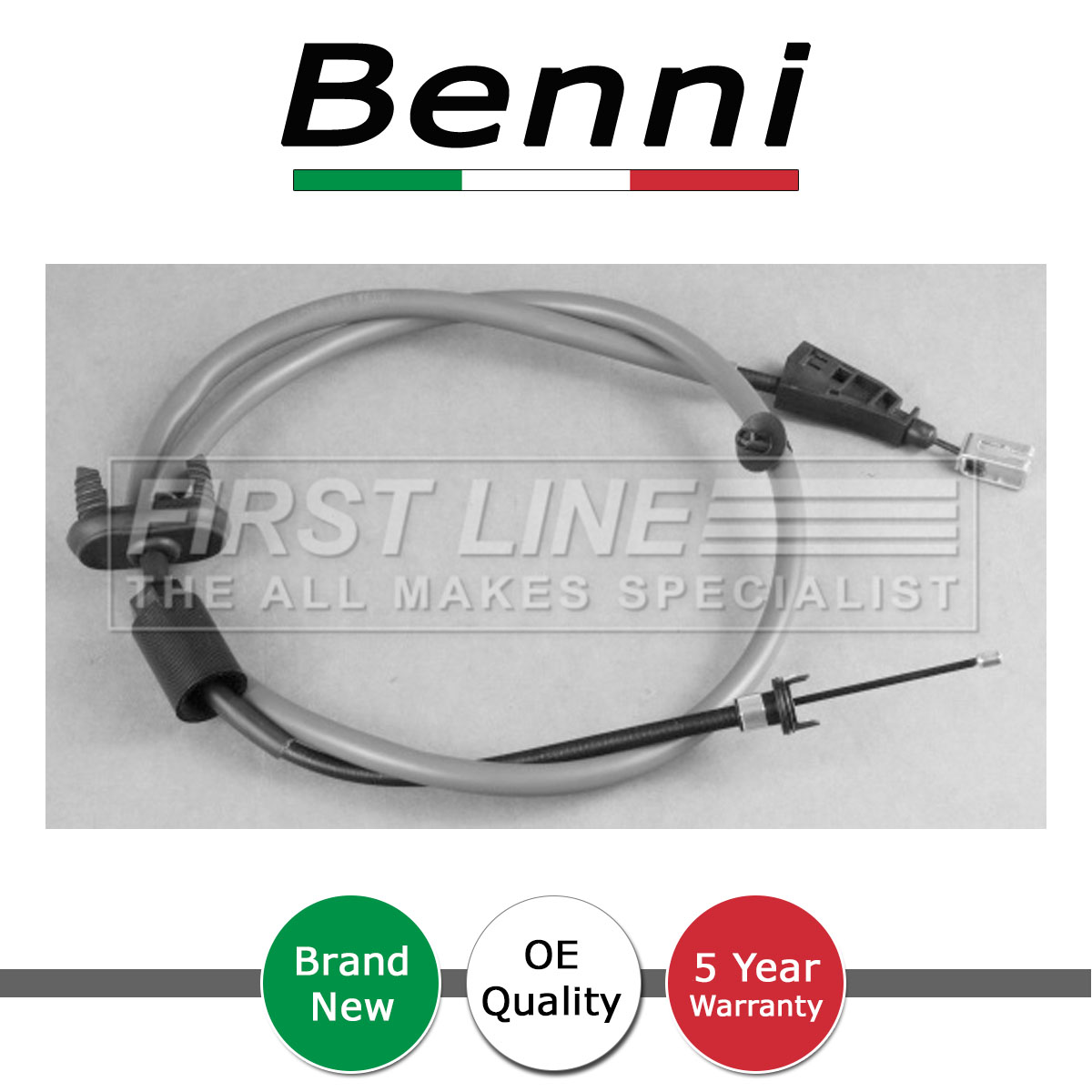 Hand Brake Cable Front Benni Fits Peugeot 5008 2009-2017 1.2 1.6 HDi 2.0 474666 - Picture 1 of 4