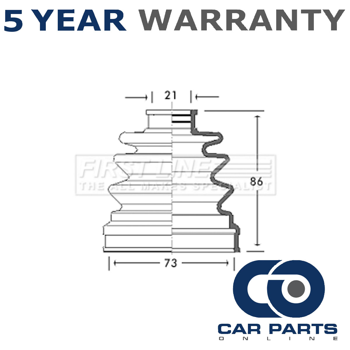 CV Joint Boot Set Front Left Inner CPO Fits Nissan Micra 1.0 1.3 1.4