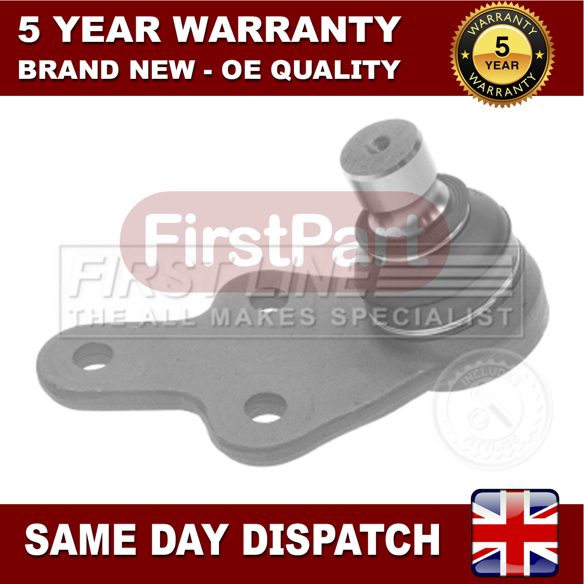 thumbnail image 2 of Ace Car Parts Pair Of Front Lower Suspension Wishbone Arms For Ford C-Max (2010-2019) – Left & Right, With Ball Joints 2 of 6
