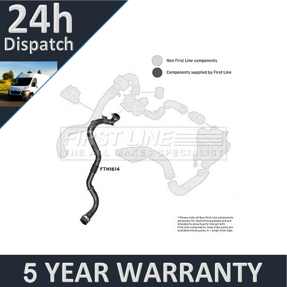 Fits Renault Megane 2002-2010 Scenic 2003-2009 1.5 dCi Purevue Turbo Hose #1 - Picture 1 of 6