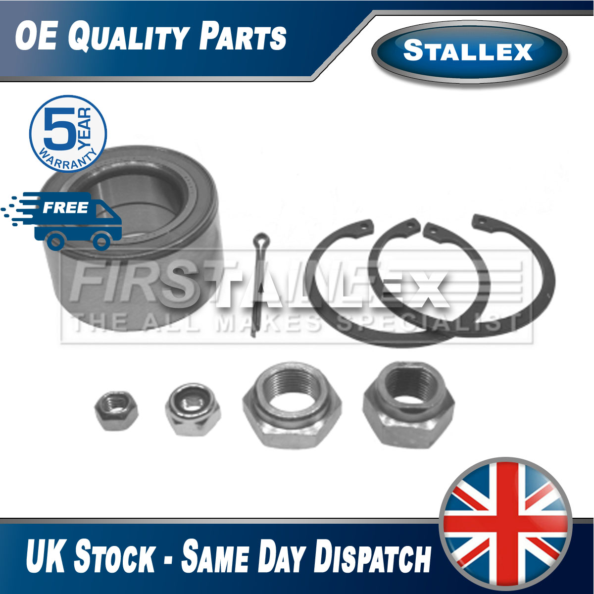 Stallex Front Wheel Bearing Hub For Land Rover Discovery 1998-2004 (3.9 & 2.5 TD5)