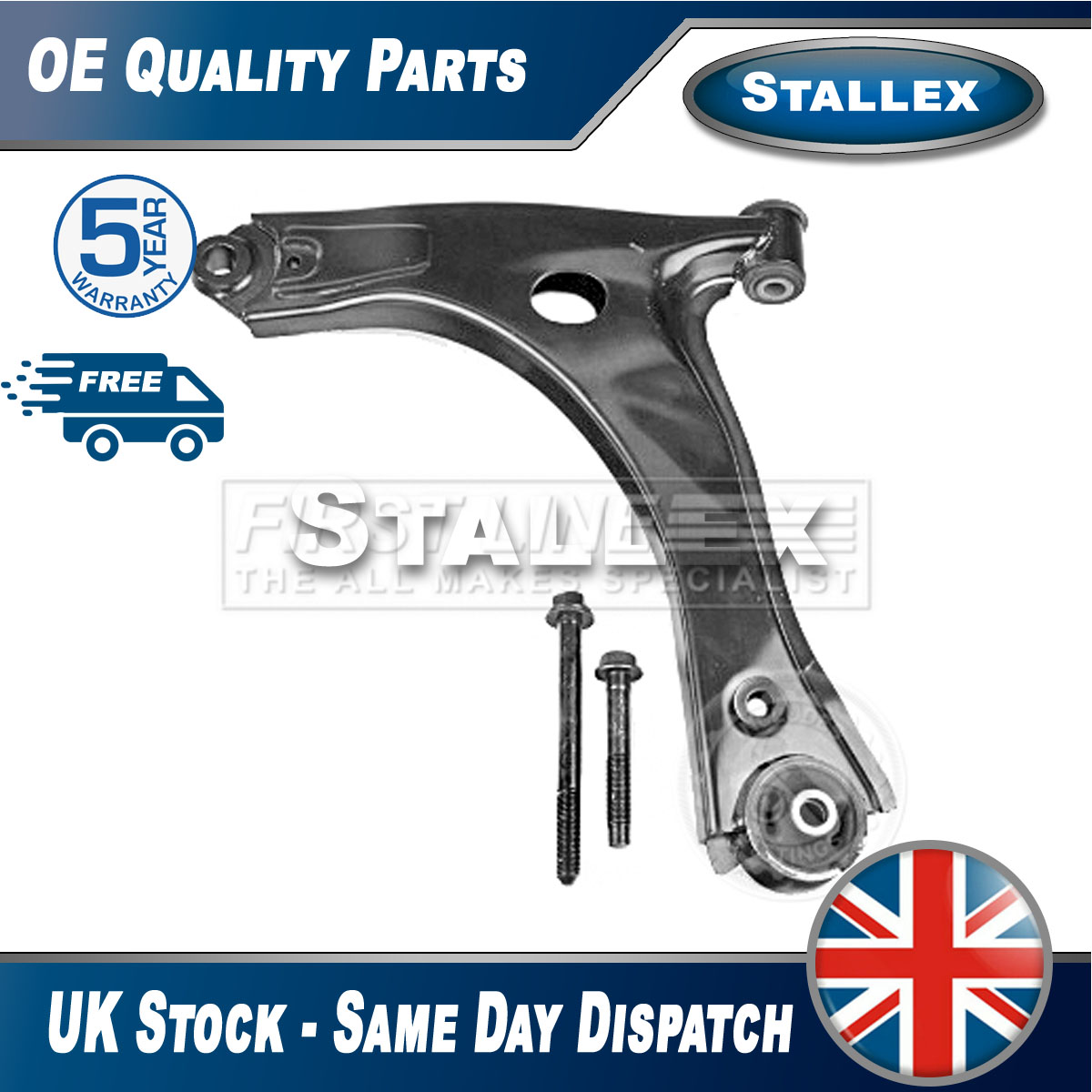 Fits Ford Transit Custom Tourneo Track Control Arm Front Left Lower ...