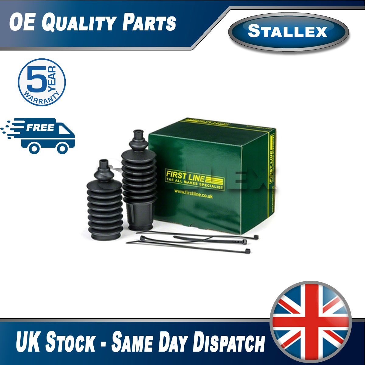 Fits Ford Capri 1969-1987 Escort 1970-1980 Steering Rack Boot Set Front Stallex - Picture 2 of 6