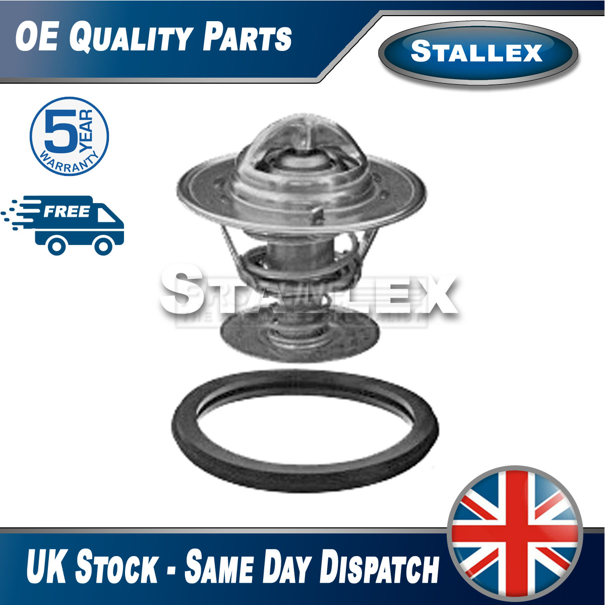 Fits Volvo V70 1995-2007 S40 2001-2012 C70 1997-2005 Thermostat Coolant ...