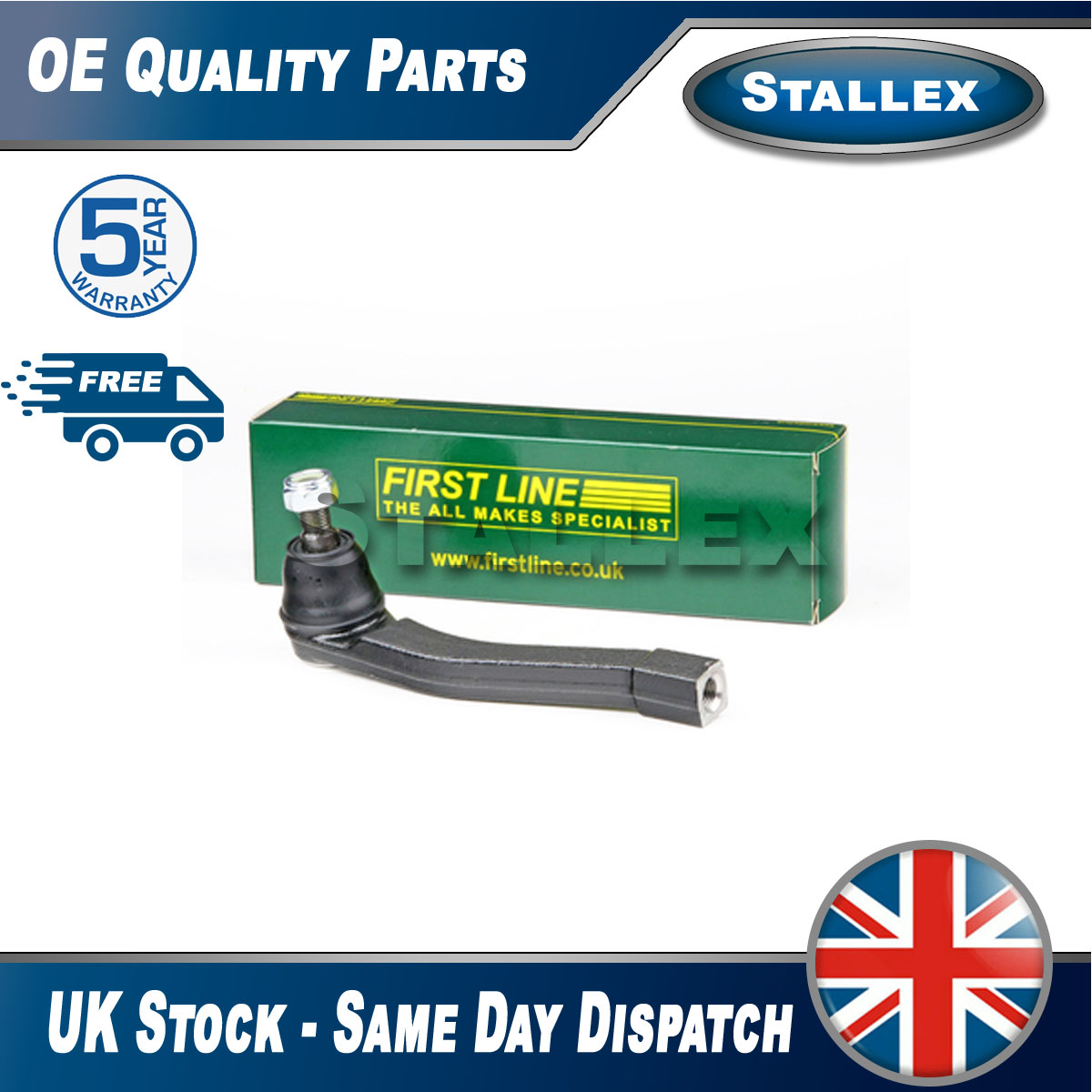 Se adapta a Ssangyong Rexton 2002-2006 2.3 2.9 TD 3.2 caña de amarre extremo Stallex #2 - Imagen 2 de 6