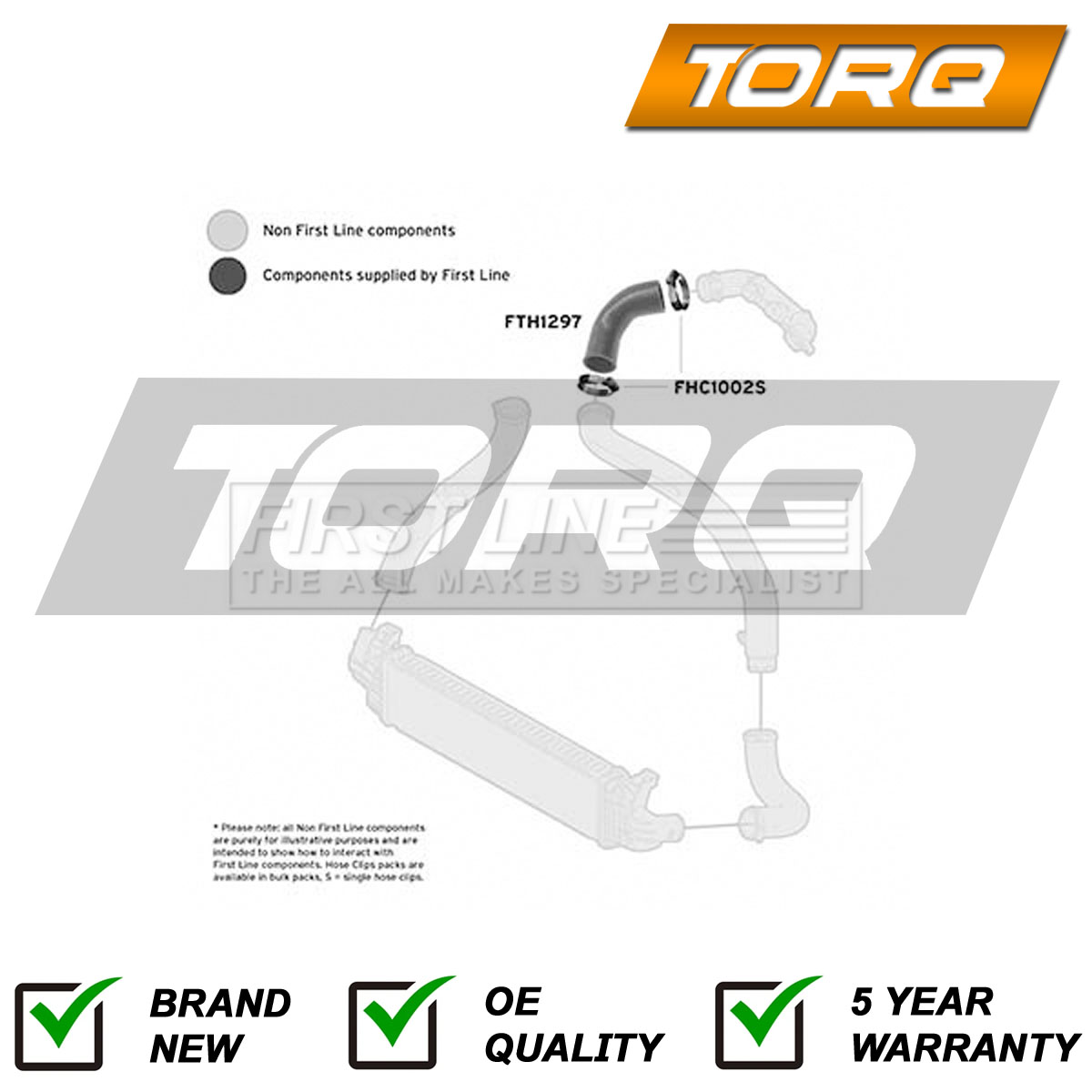 Turbo Hose Torq Fits Volvo C30 V50 S40 Ford Focus C-Max 1.6 D dCi #3 ...