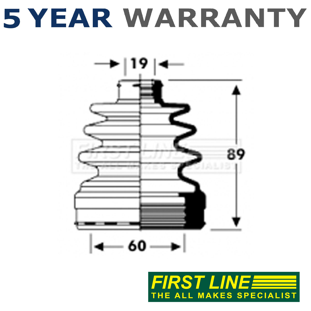 First Line Front Inner CV Joint Boot Set Fits Matiz 0.8 1.0 + Other ...