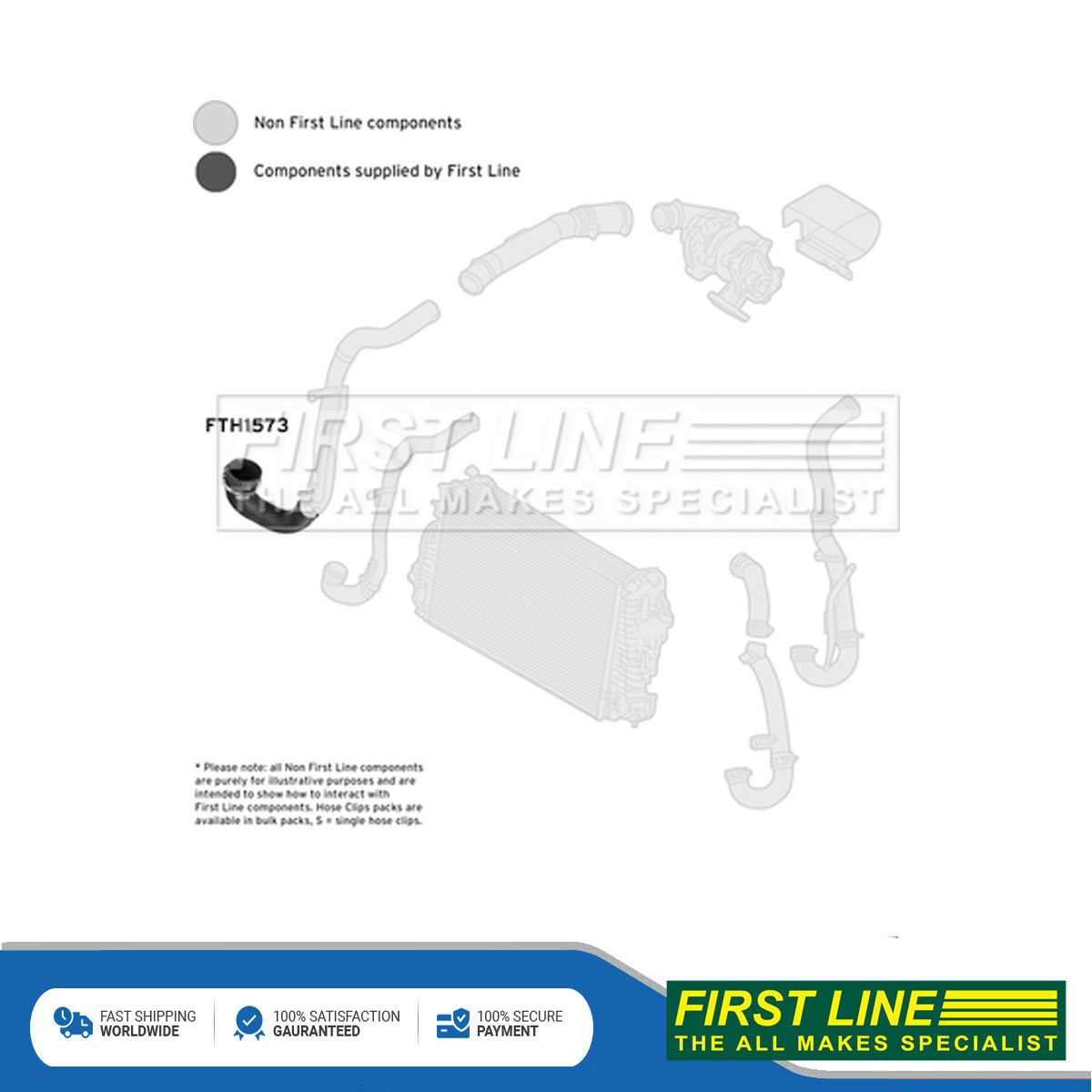 Fits Vauxhall Vectra 2002-2008 Signum 2003-2008 Turbo Hose First Line ...