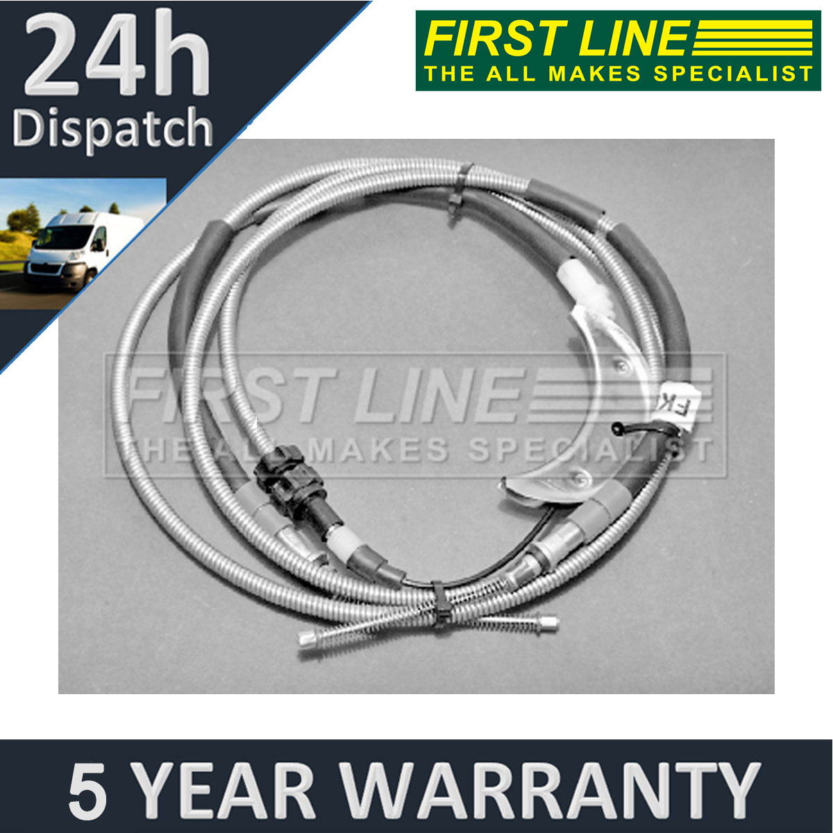 Fits Ford Escort 1991-1995 1.3 1.4 1.8 D First Line Rear Hand Brake Cable - Picture 1 of 6