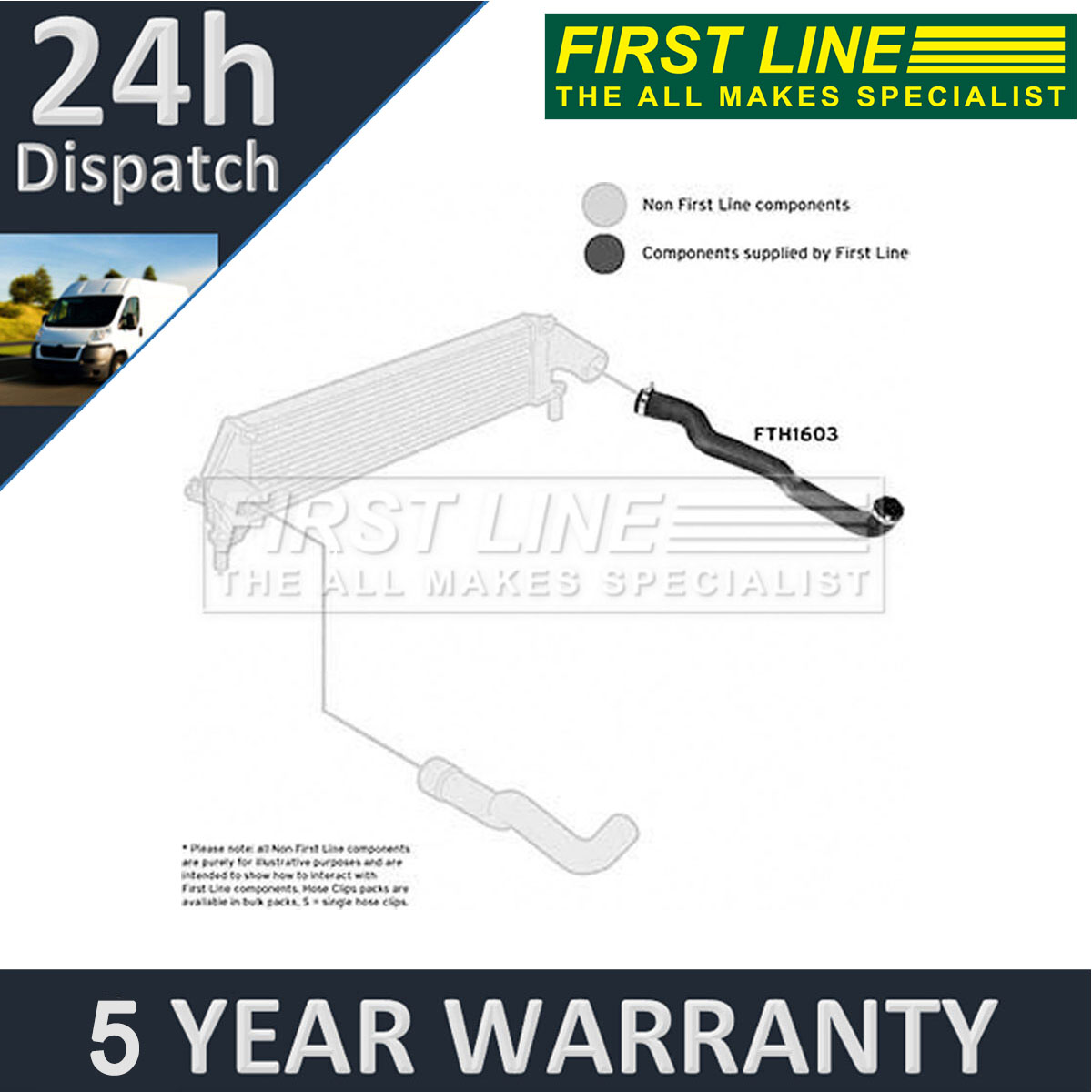 Passend für Land Rover Defender 2006-2016 2.4 TD4 First Line Turbo Schlauch #2 PNH500670 - Bild 2 von 6