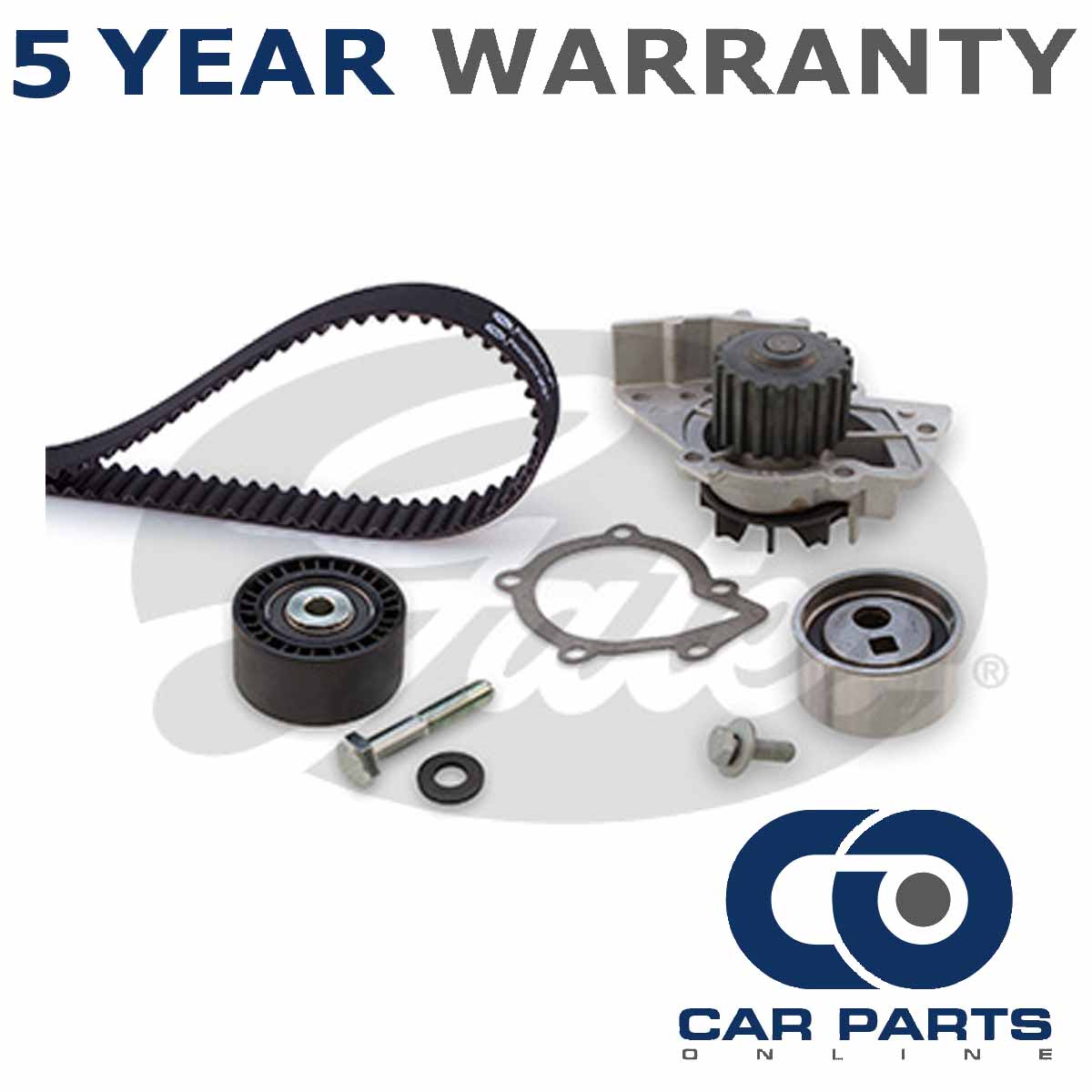 Gates Timing Belt + Water Pump Kit Fits Peugeot Citroen Fiat GAT6538