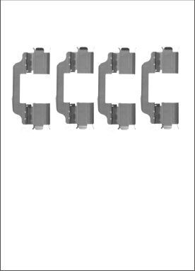 Fits Honda Civic 2005- Suzuki SX4 2006- Motaquip Front Brake Pads Fitting Kit - Picture 2 of 6