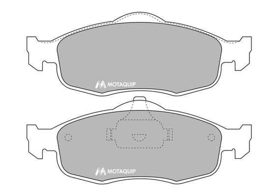 Accossato Bremsbelag-Set – 2 Bremsbeläge Vorne, Organische Mischung, 34,9 X 40,5 X 7,5 Mm