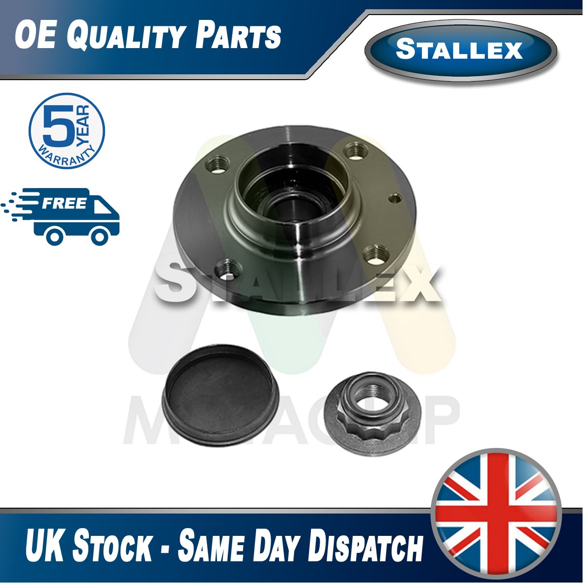 Fits Dacia Duster 2010- + Other Models Wheel Bearing Kit Rear Stallex