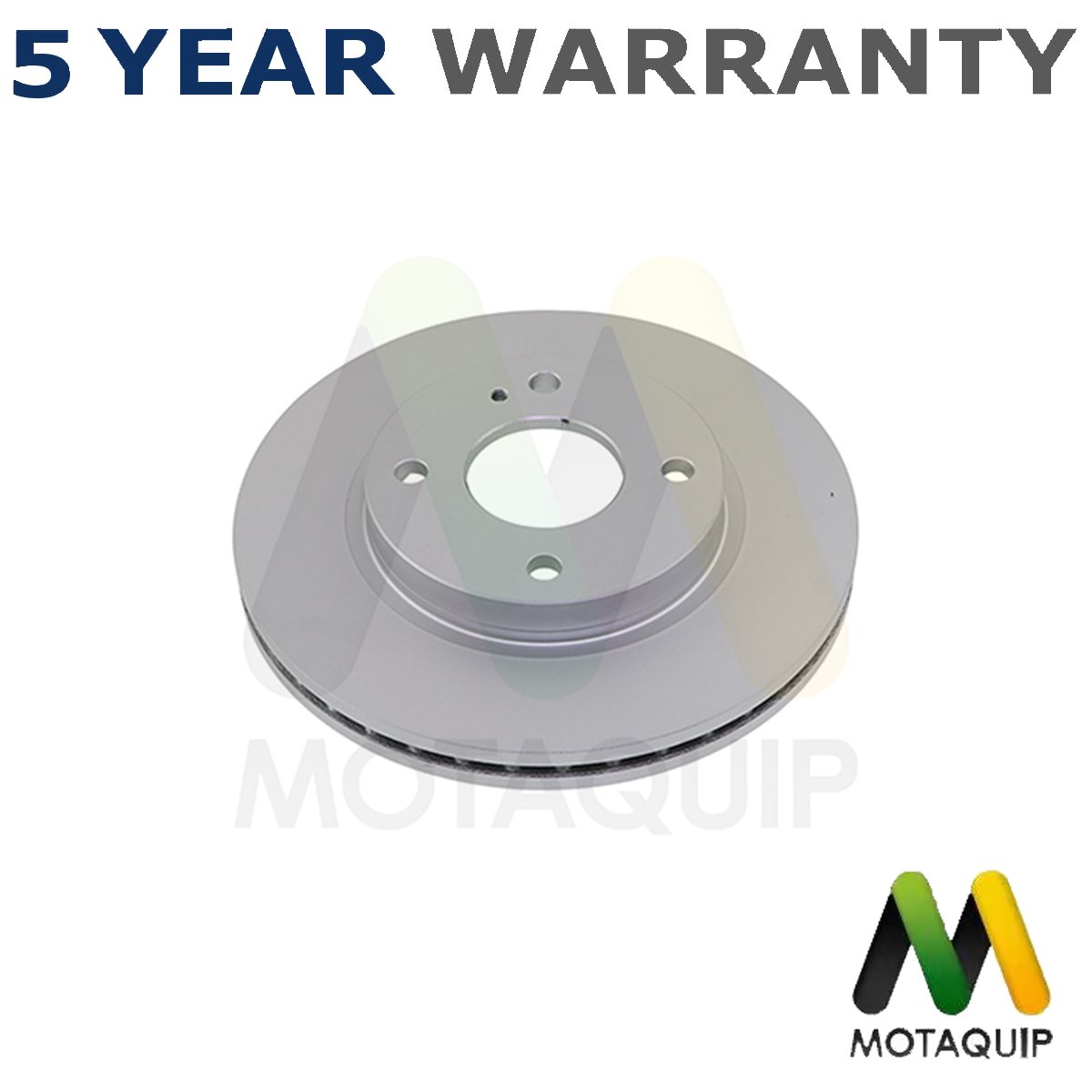 Motaquip Front 1x Brake Disc Fits Ford Fiesta 2008- Ka 2016- + Other Models