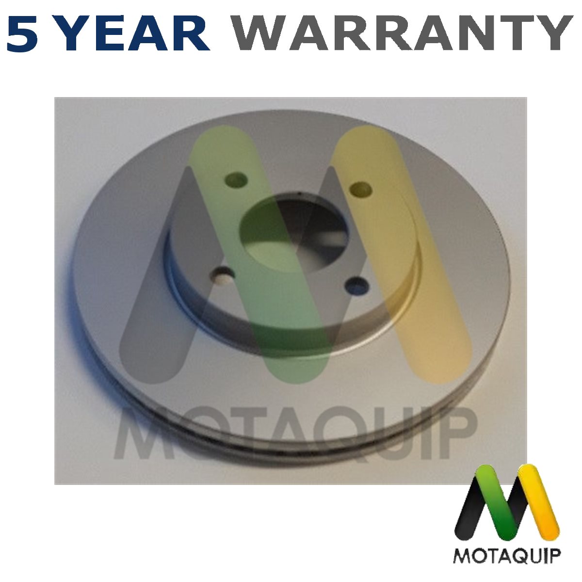 Motaquip Front 1x Brake Disc Fits Ford Fiesta 2017- 1.0 1.1 1.5 dCi
