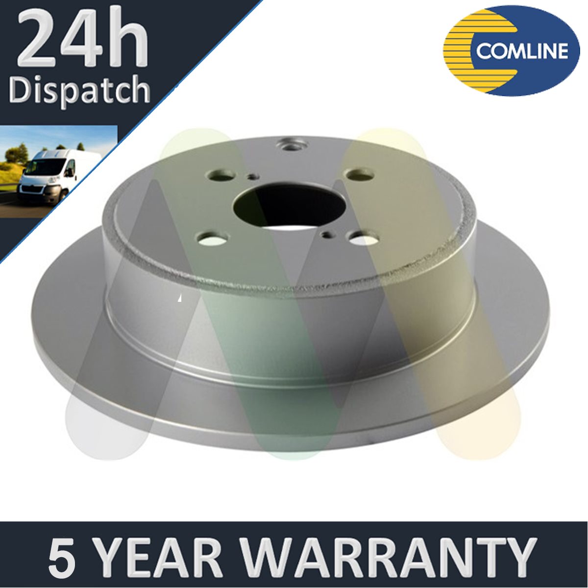 Fits Toyota Corolla 1997-2008 1.4 1.6 Motaquip Rear 1x Brake Disc