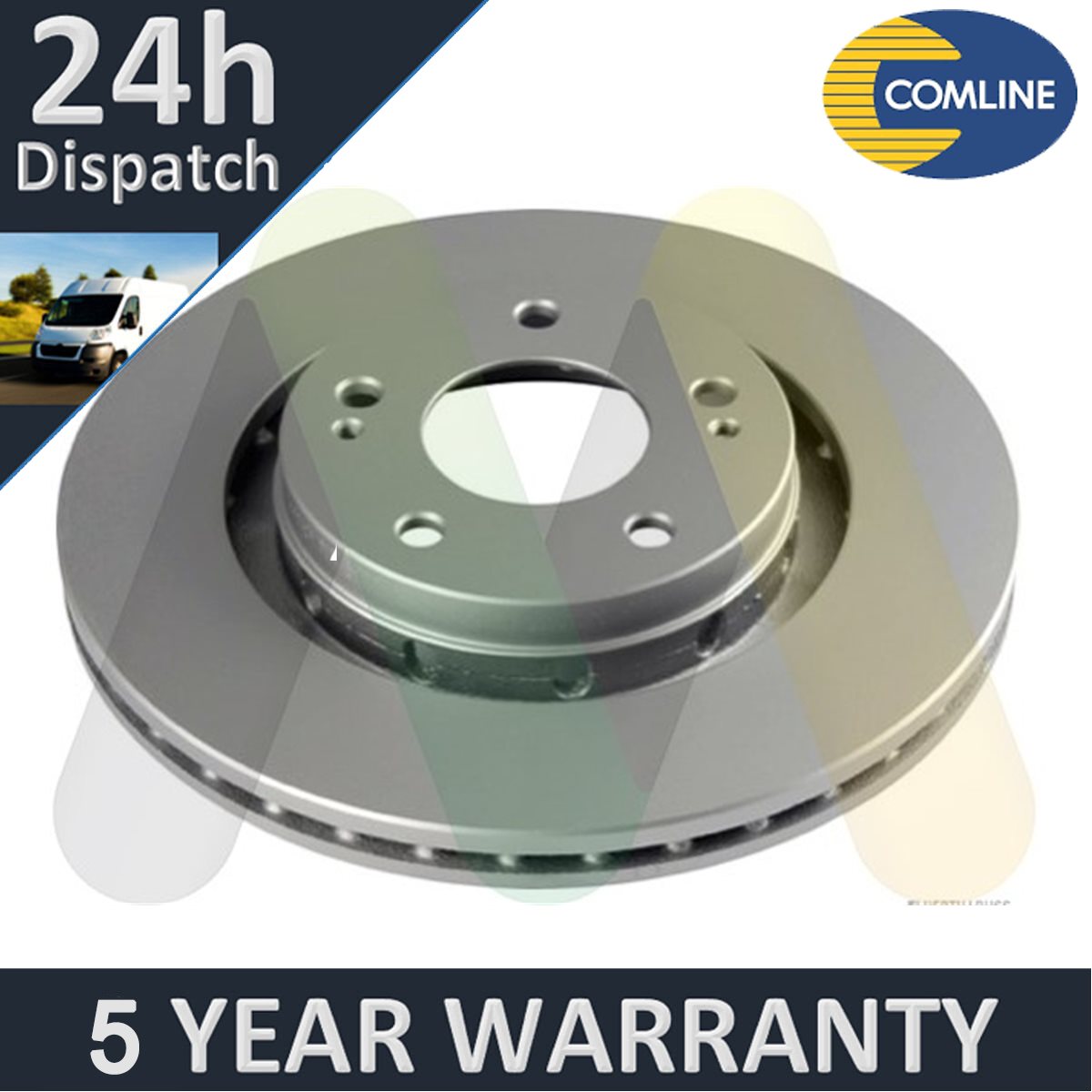 Fits C-Crosser Lancer Outlander 4007 Motaquip Front 1x Brake Disc