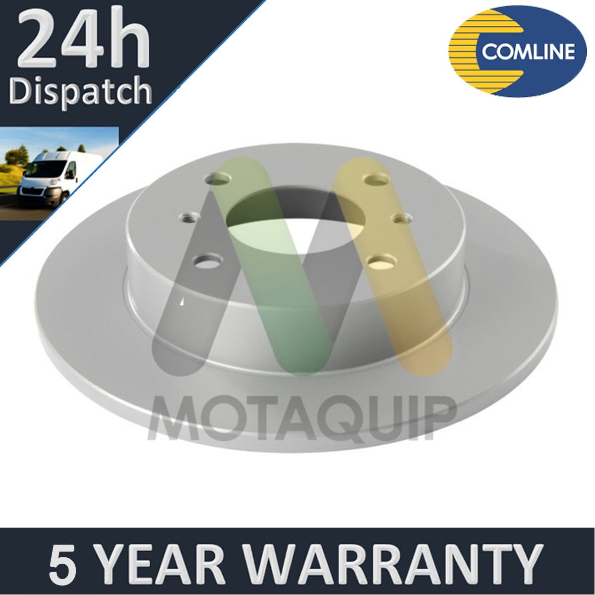 Fits Nissan Almera 2003-2006 Primera 1990-2002 Motaquip Rear 1x Brake Disc