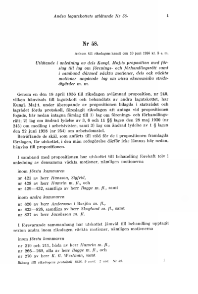 Omslaget till bet. 1936:L2U58
