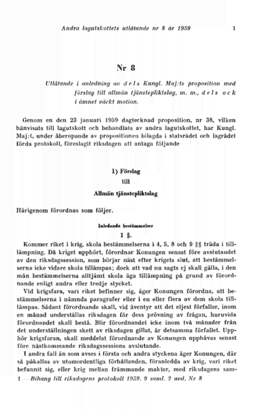 Omslaget till bet. 1959:L2U8
