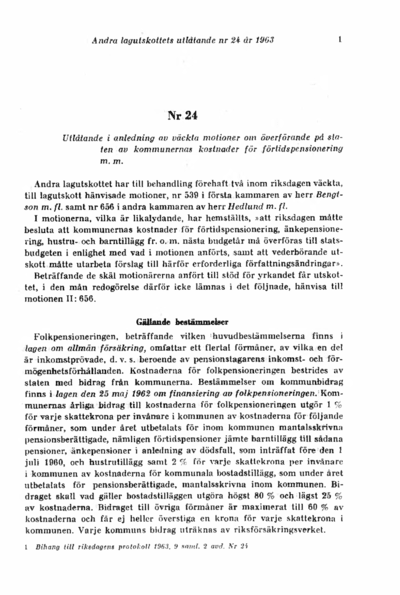 Omslaget till bet. 1963:L2U24