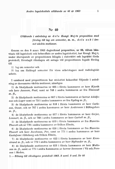 Omslaget till bet. 1963:L2U40