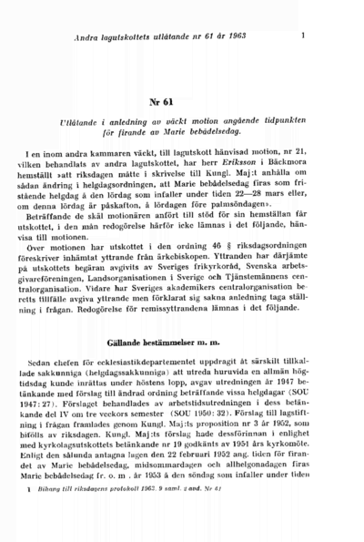 Omslaget till bet. 1963:L2U61
