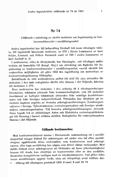 Omslaget till bet. 1963:L2U74