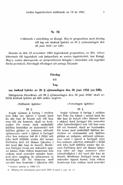 Omslaget till bet. 1963:L2U78