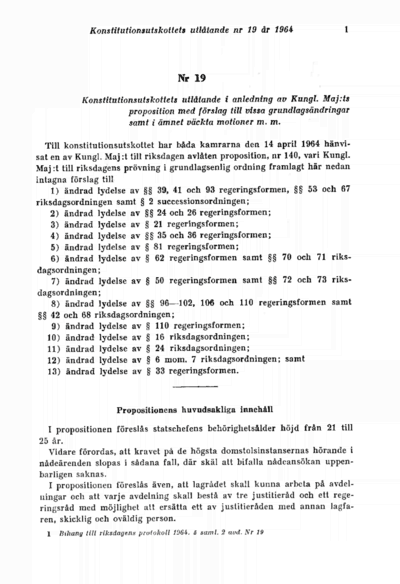 Omslaget till bet. 1964:KU19