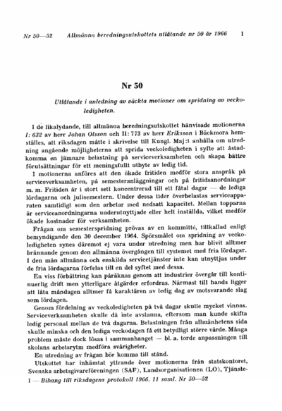 Omslaget till bet. 1966:ABU50