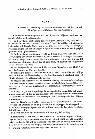 Omslaget till bet. 1966:ABU57