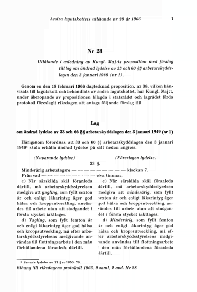 Omslaget till bet. 1966:L2U28