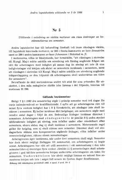 Omslaget till bet. 1966:L2U5