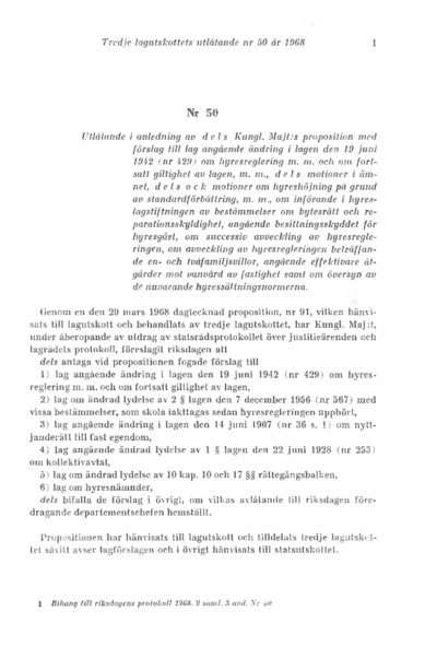 Omslaget till bet. 1968:L3U50