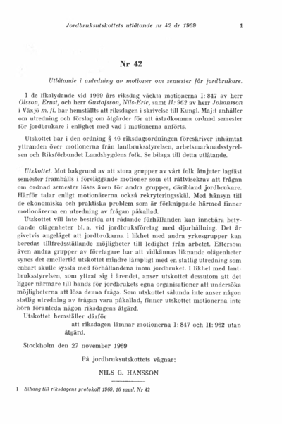 Omslaget till bet. 1969:JU42