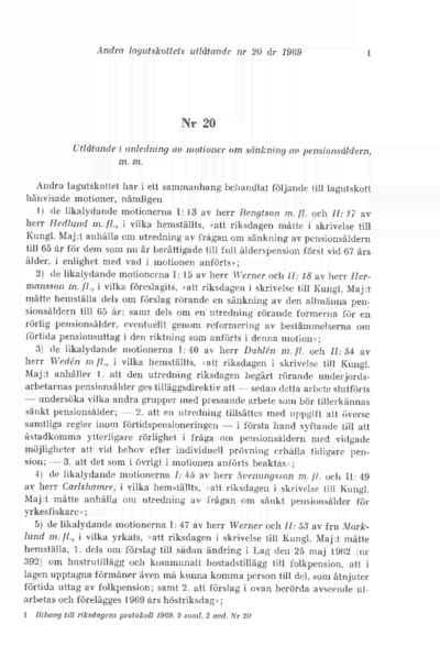 Omslaget till bet. 1969:L2U20