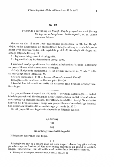 Omslaget till bet. 1970:L1U42