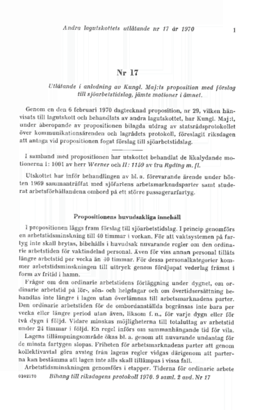 Omslaget till bet. 1970:L2U17