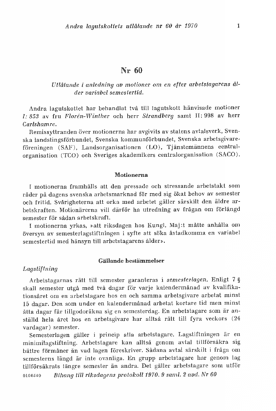 Omslaget till bet. 1970:L2U60
