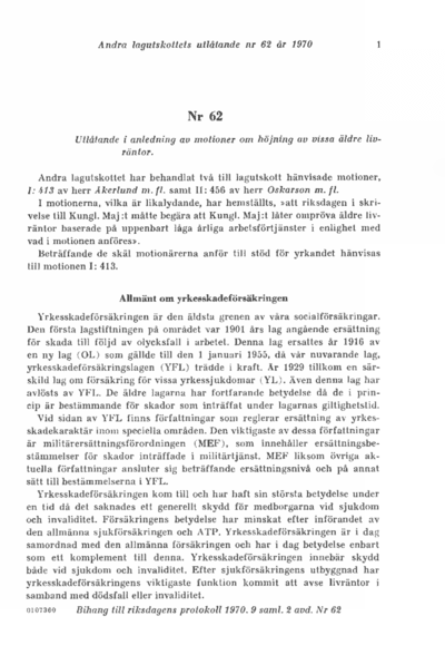 Omslaget till bet. 1970:L2U62