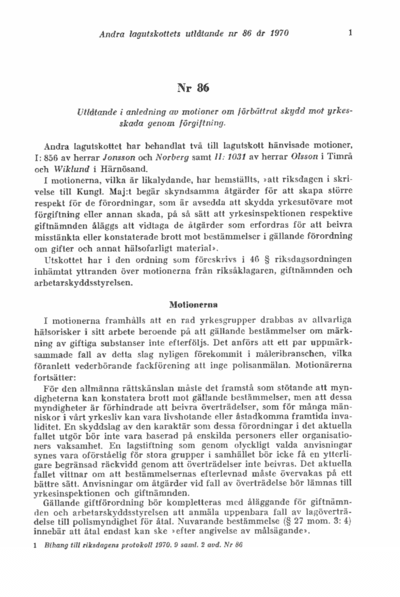 Omslaget till bet. 1970:L2U86